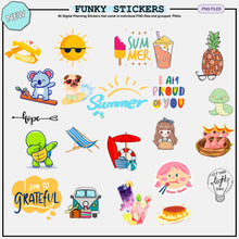 Funky Stickers - 90 Digital Planning Stickers