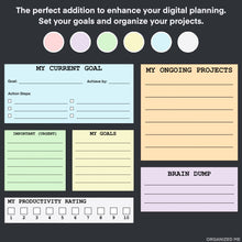 Goals and Projects Widgets (7 Colors)