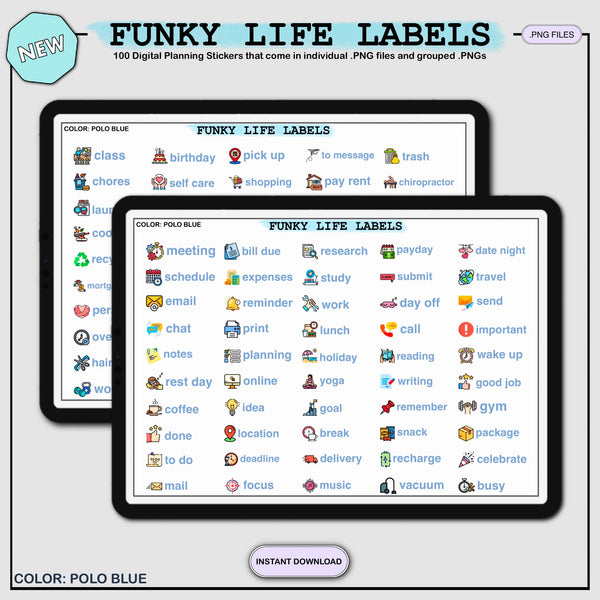 Life Labels (4 Colors)
